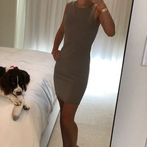 Black and cream striped dress